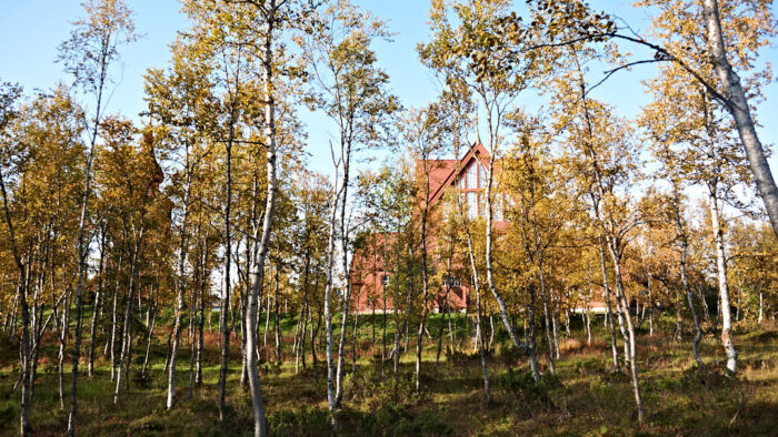 Kiruna kyrka den 24 augusti 2009. 