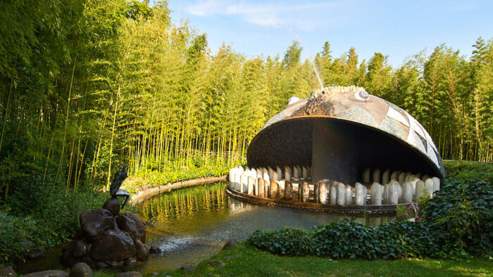 Valfontänen i Parco di Pinocchio, Toscana