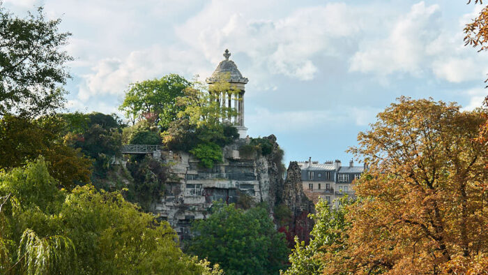 Temple de la Sibylle i Parc des Buttes Chaumont i Paris