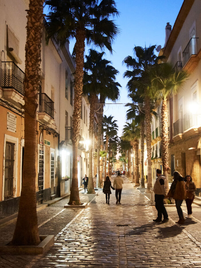 Calle Virgen de la Palma den 12 november 2022 i Cádiz