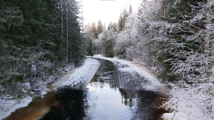 Ljustorpsån ovanför Lagfors i Medelpad